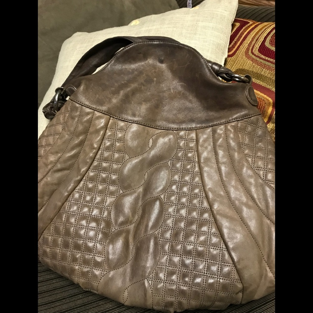 Oversized Gently used Leather Satchel.